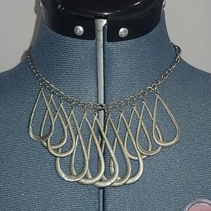 Silver Teardrop Necklace